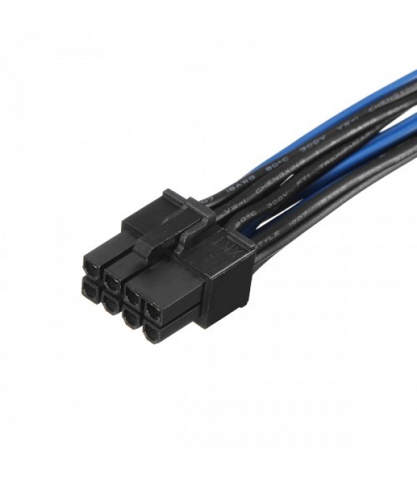 18AWG Dual Mini 6 Pin Male To 8 Pin Male PCI-e Y Splitter Power Cable For Mac Pro